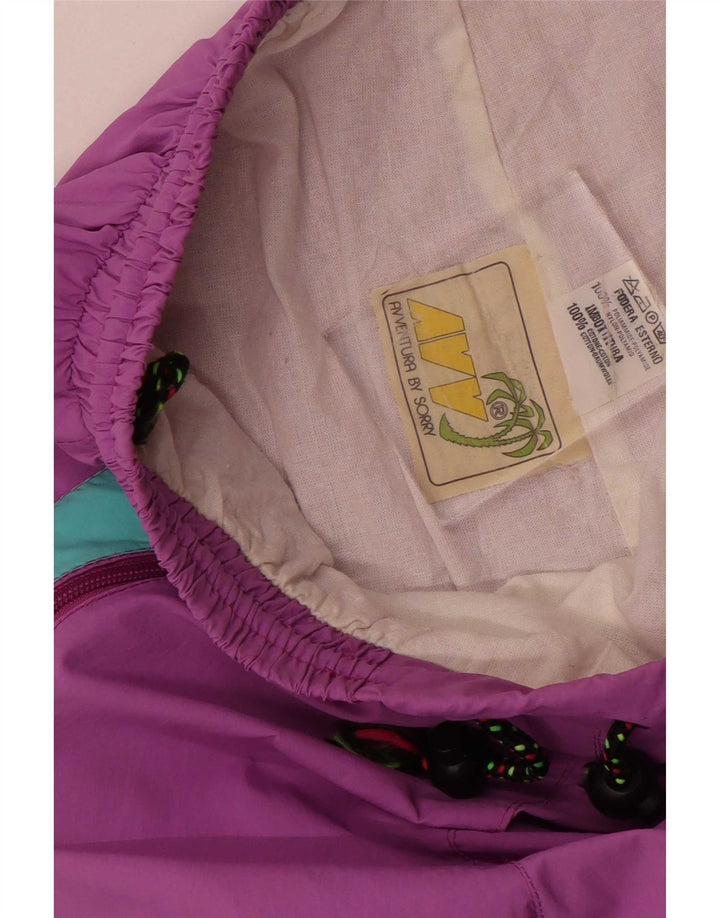 Pantaloni da ginnastica vintage da donna con grafica cargo da jogging IT 44 viola medio