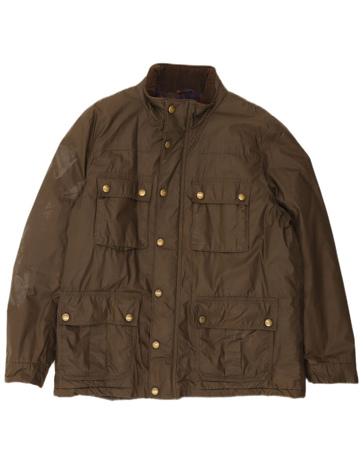 Giacca da uomo John Rocha UK 40 grande cotone kaki