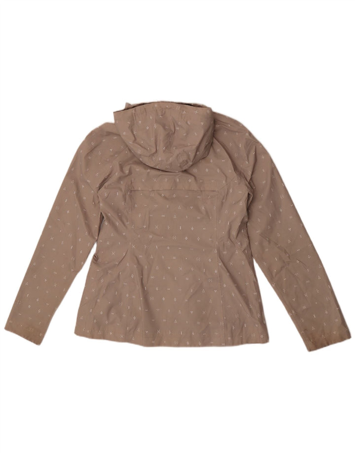 Giacca antipioggia da donna con cappuccio grafico The North Face UK 10 Small Beige