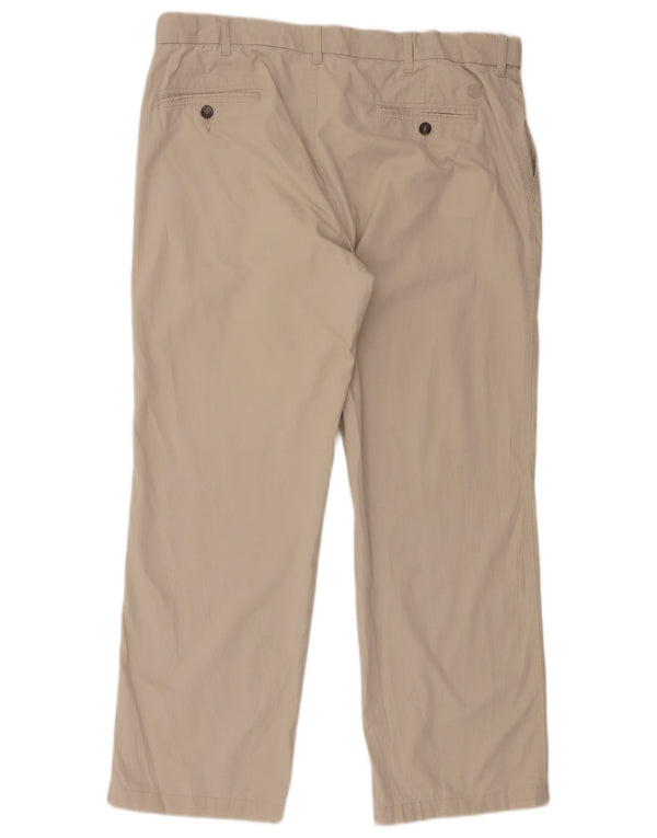 Pantaloni chino dritti Marks & Spencer da uomo blu Harbour W38 L29 Beige