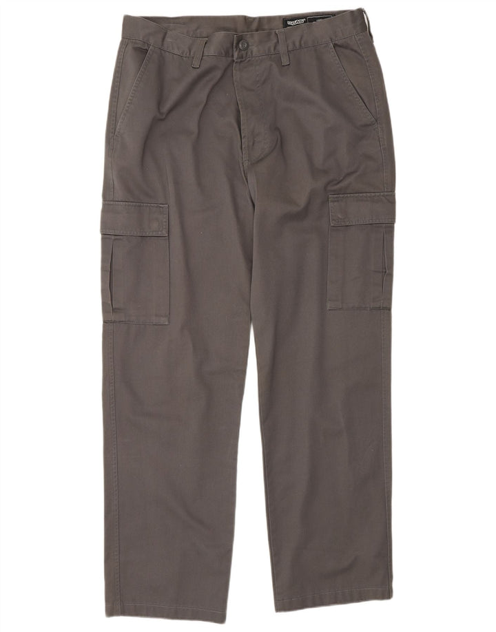 Pantaloni cargo dritti da uomo Gas W36 L31 in cotone grigio