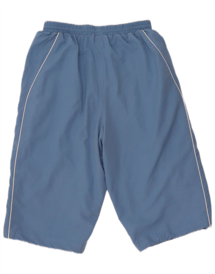 Pantaloncini sportivi grafici da uomo Umbro in poliestere blu medio