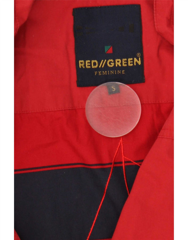 Gilet da donna vintage UK 10 piccolo rosso