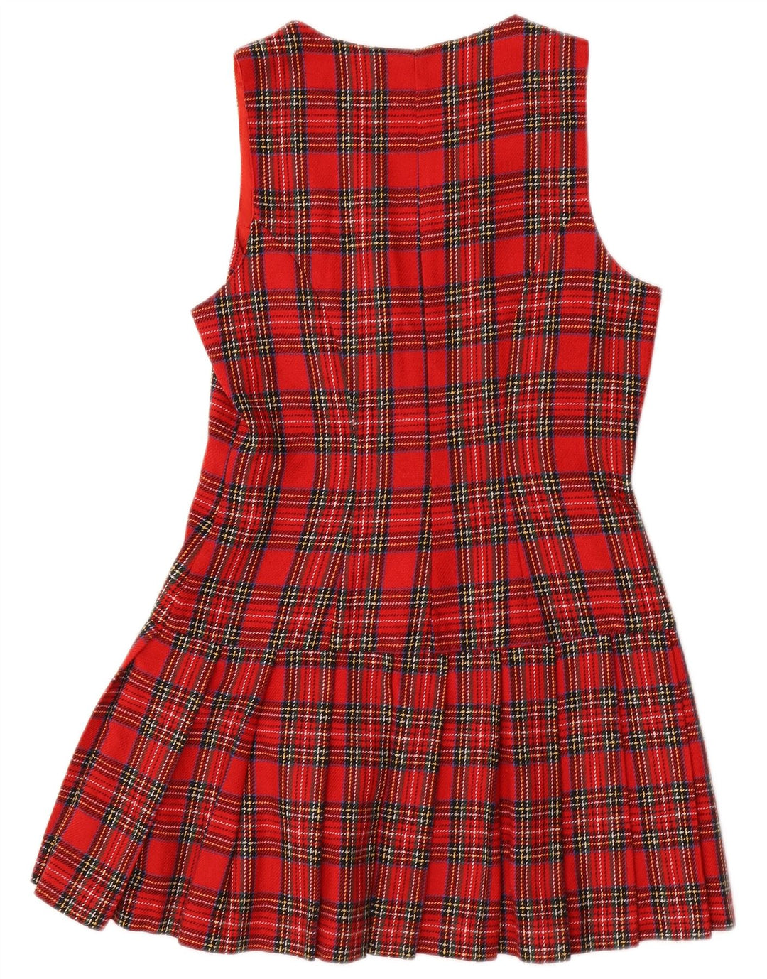 Abito da donna Pinko senza maniche a trapezio UK 12 medio rosso a quadri