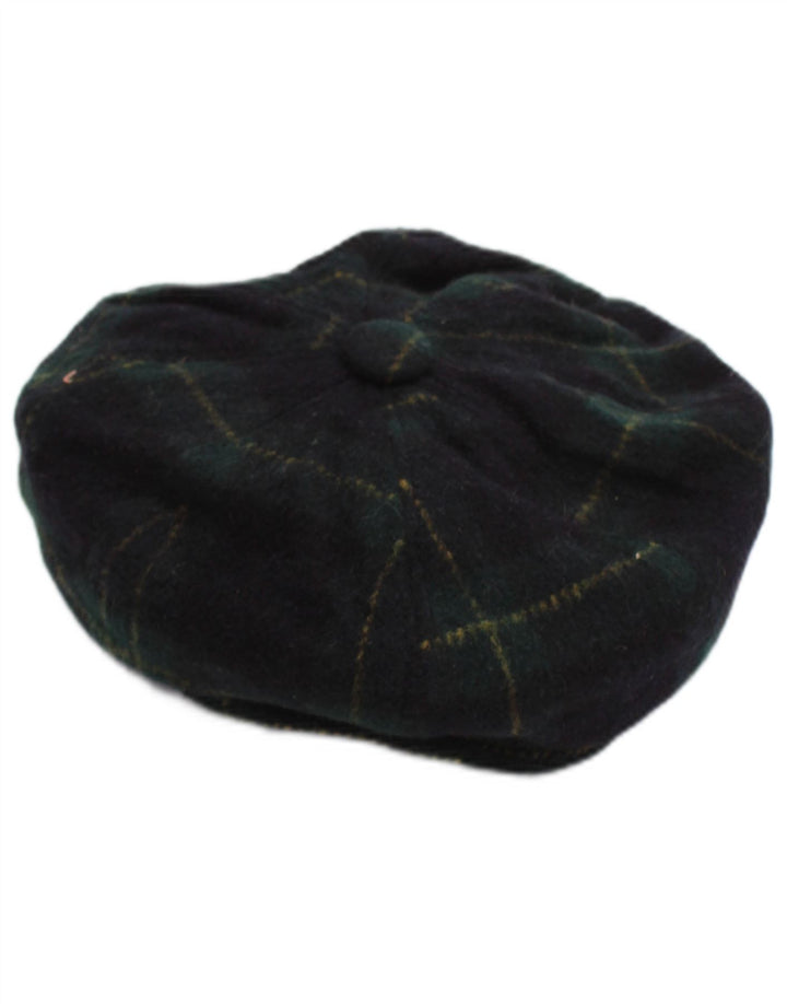 Coppola vintage da uomo piccolo a quadri blu navy