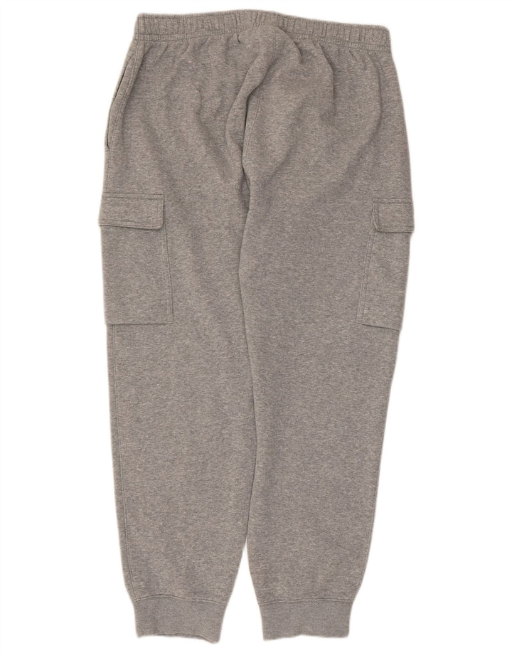 Pantaloni della tuta cargo Nike da uomo, pantaloni da jogging, grandi, in cotone grigio