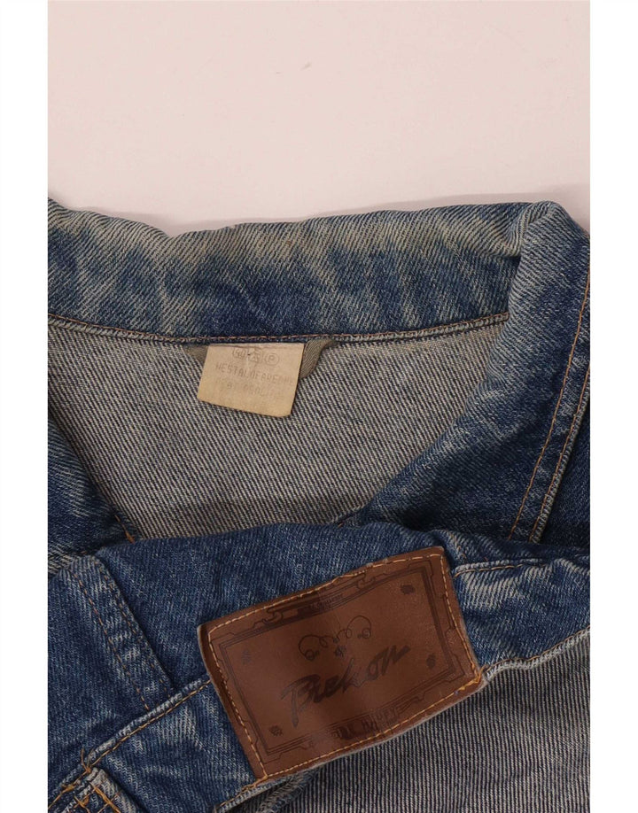 Giacca di jeans vintage da uomo UK 40 Large Blu
