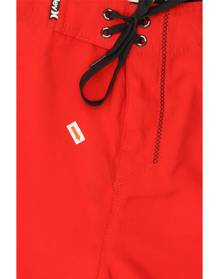 Pantaloncini da bagno da uomo Hurley in poliestere rosso medio