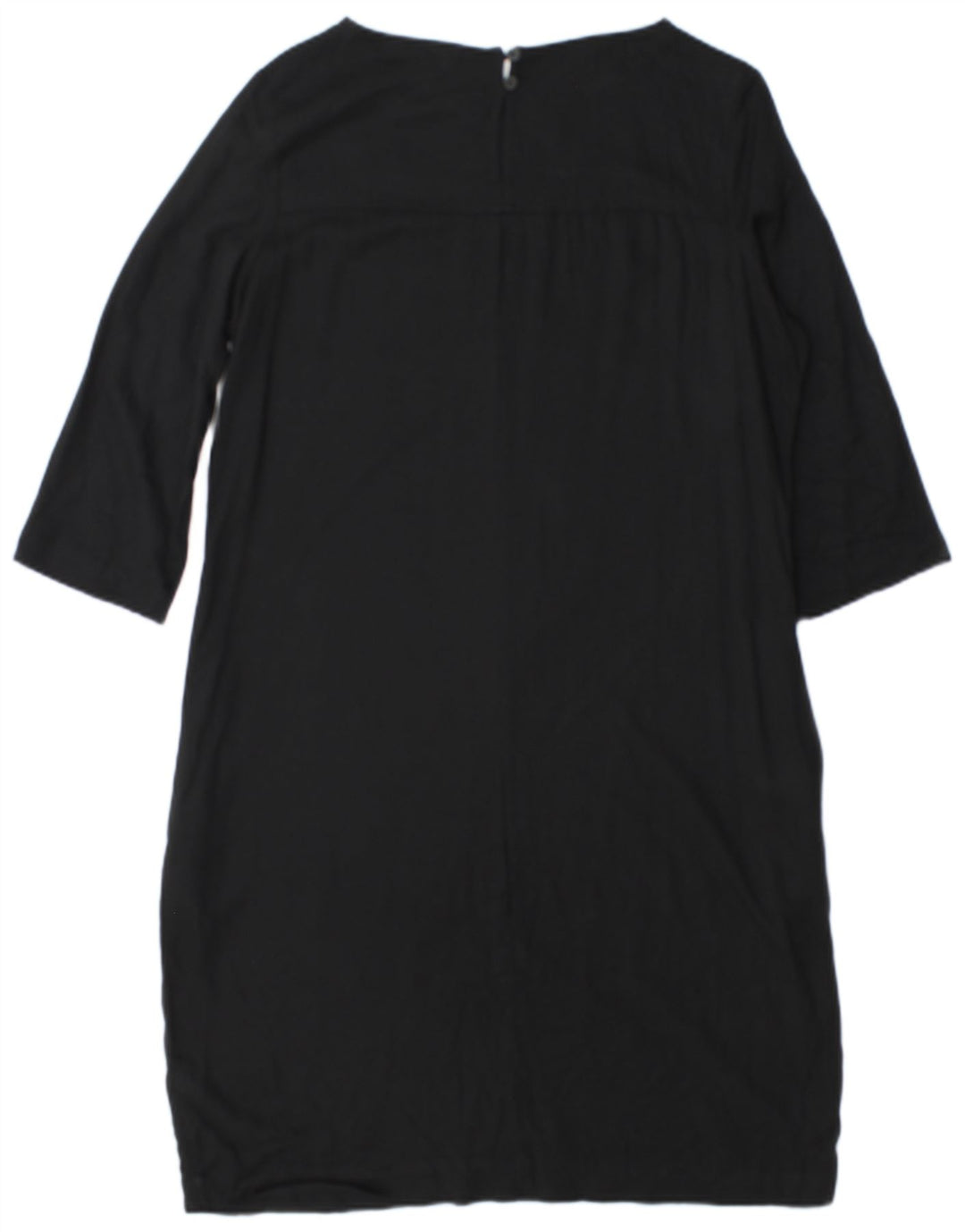 Abito a trapezio con maniche a 3/4 da donna Marks & Spencer UK 12 viscosa nera media
