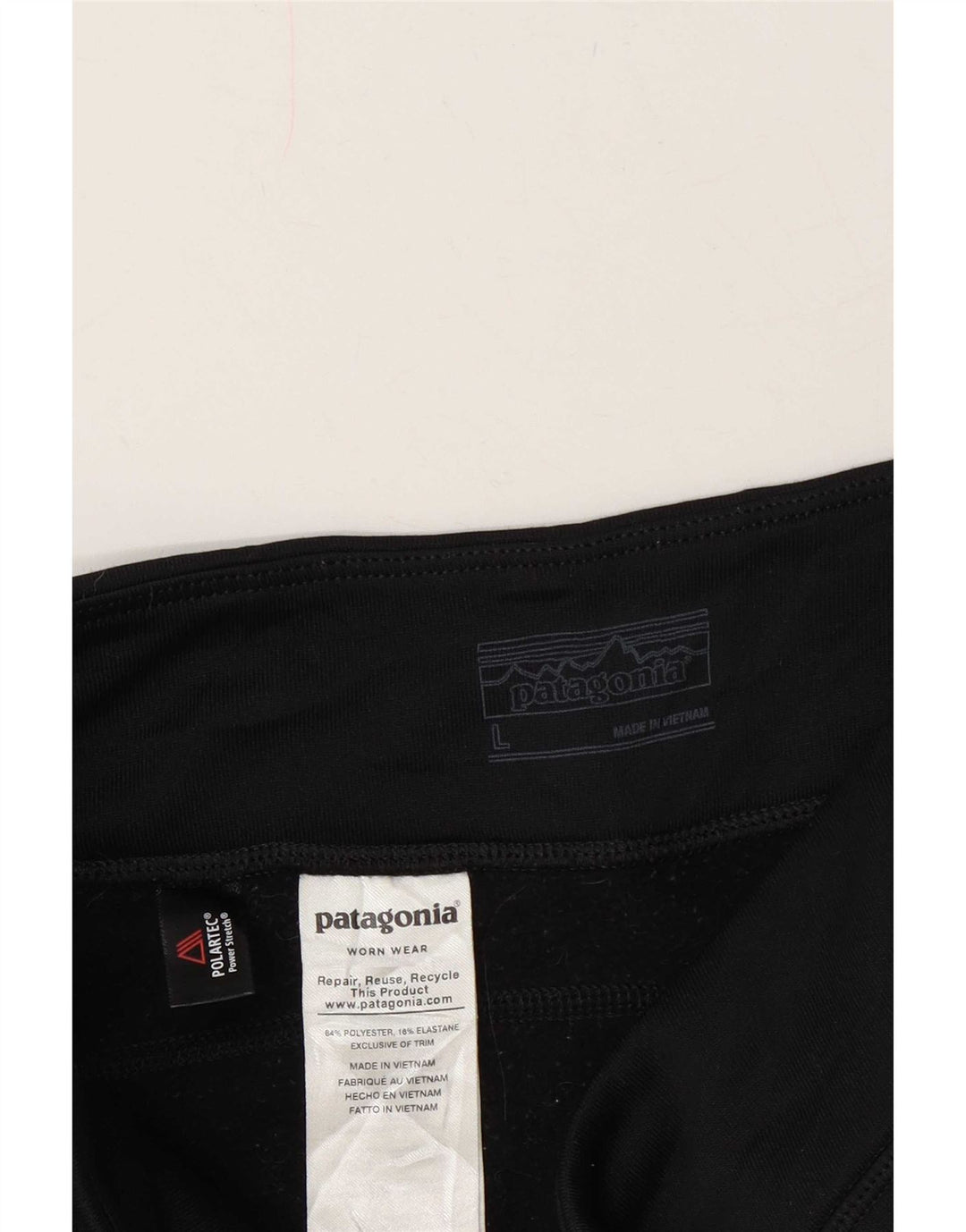 Leggings da donna Patagonia UK 16 Large Nero Poliestere