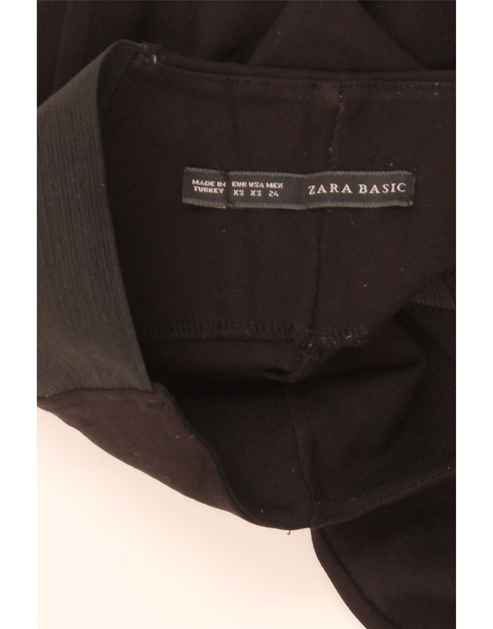 Leggings ZARA Donna UK 4 XS Nero