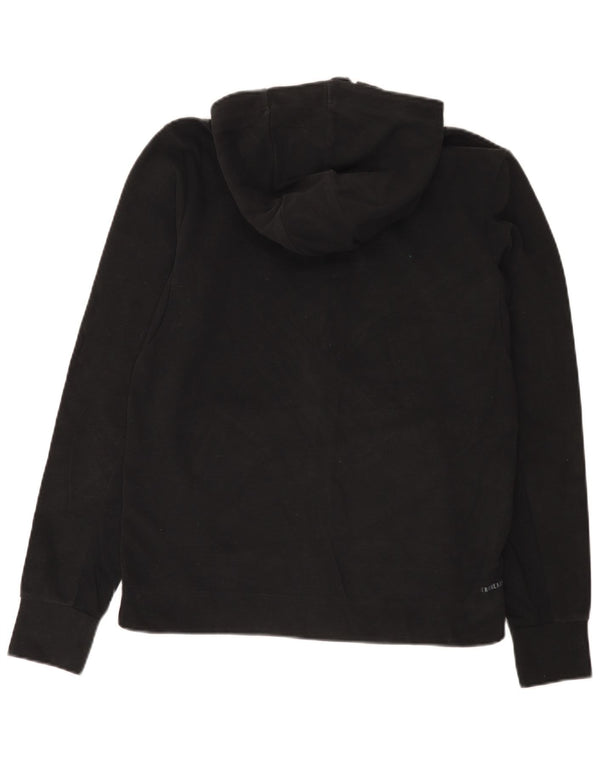 Felpa con cappuccio e zip Adidas Aeroready da donna UK 12/14 Cotone nero medio