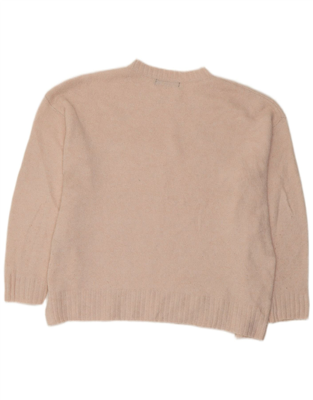 Maglione maglione girocollo oversize da donna Marks & Spencer UK 16 grande rosa