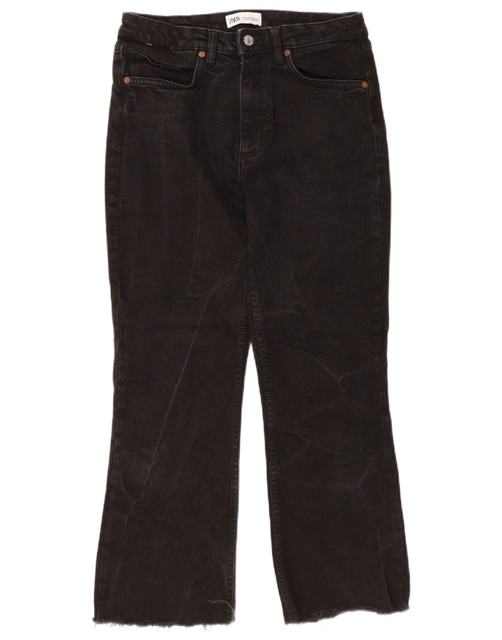 Jeans Bootcut da Donna ZARA EU 36 XS W26 L25 Nero