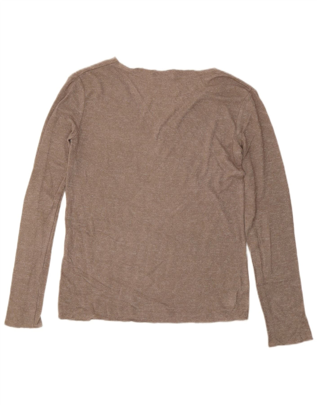 Maglione ZARA da donna con scollo a V UK 10 piccolo grigio