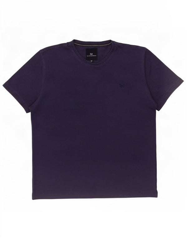 Crew Clothing T-shirt da uomo Top in cotone viola medio