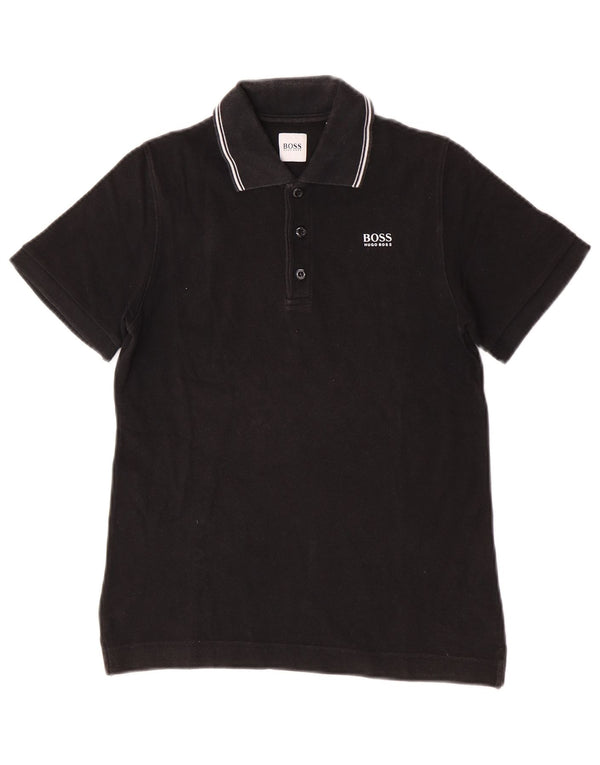 Polo Hugo Boss da ragazzo 11-12 anni in cotone nero