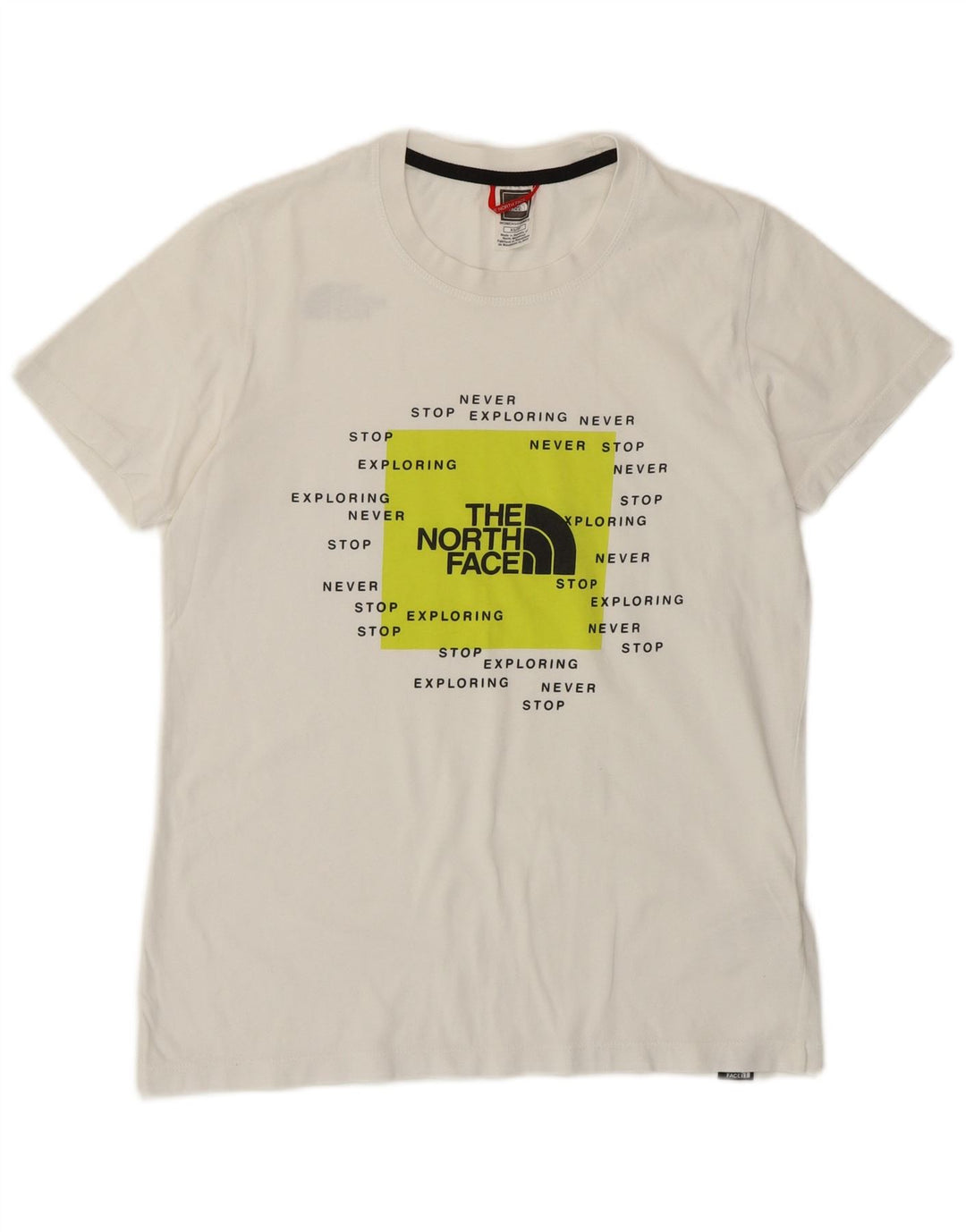 THE NORTH FACE T-shirt grafica da donna Top UK 6 XS Bianca