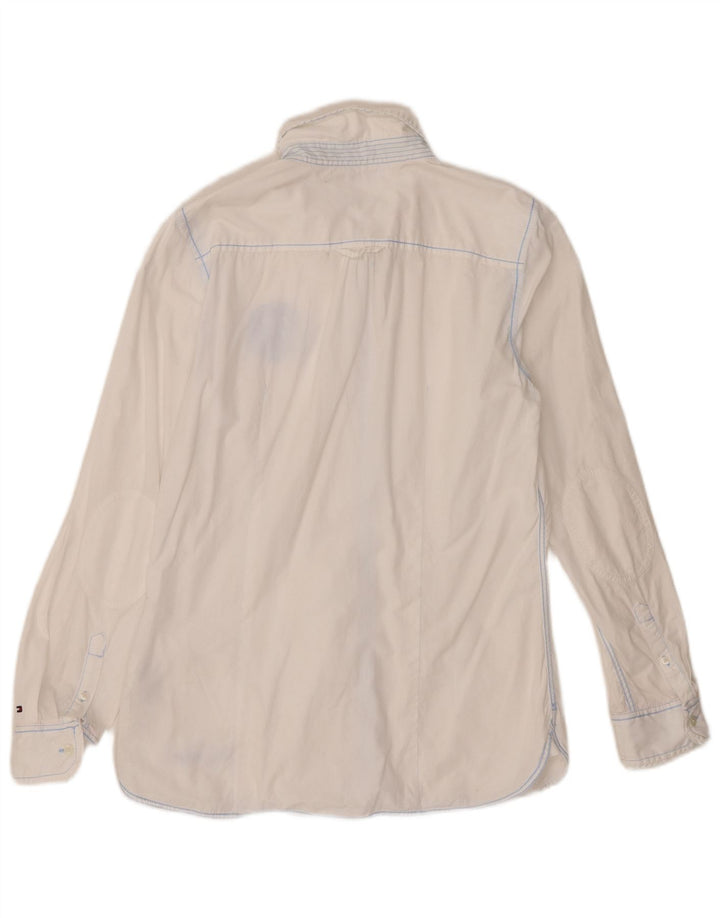 Camicia da donna Tommy Hilfiger US 12 Large in cotone bianco
