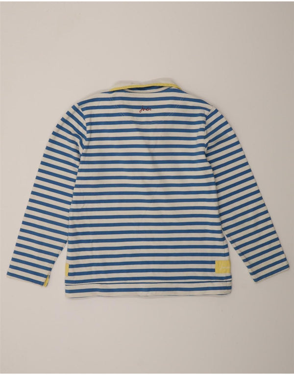 Felpa da donna Joules vestibilità classica, maglione UK 14, cotone a righe grandi blu