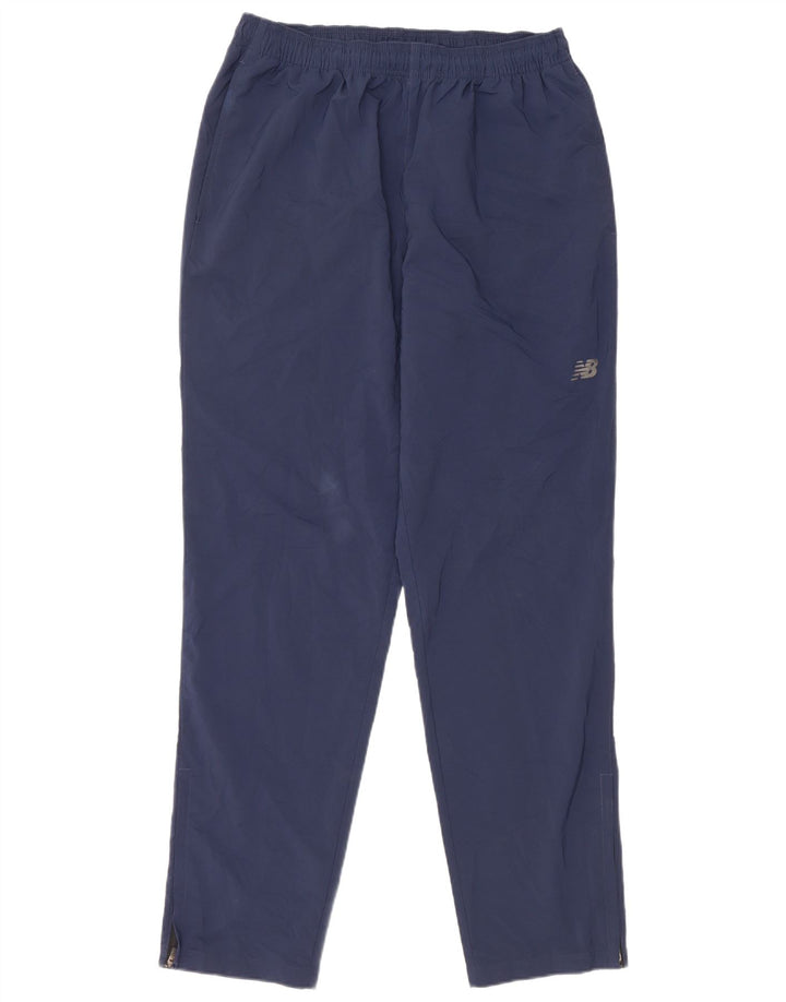 Pantaloni da tuta da uomo New Balance Large in poliestere blu navy