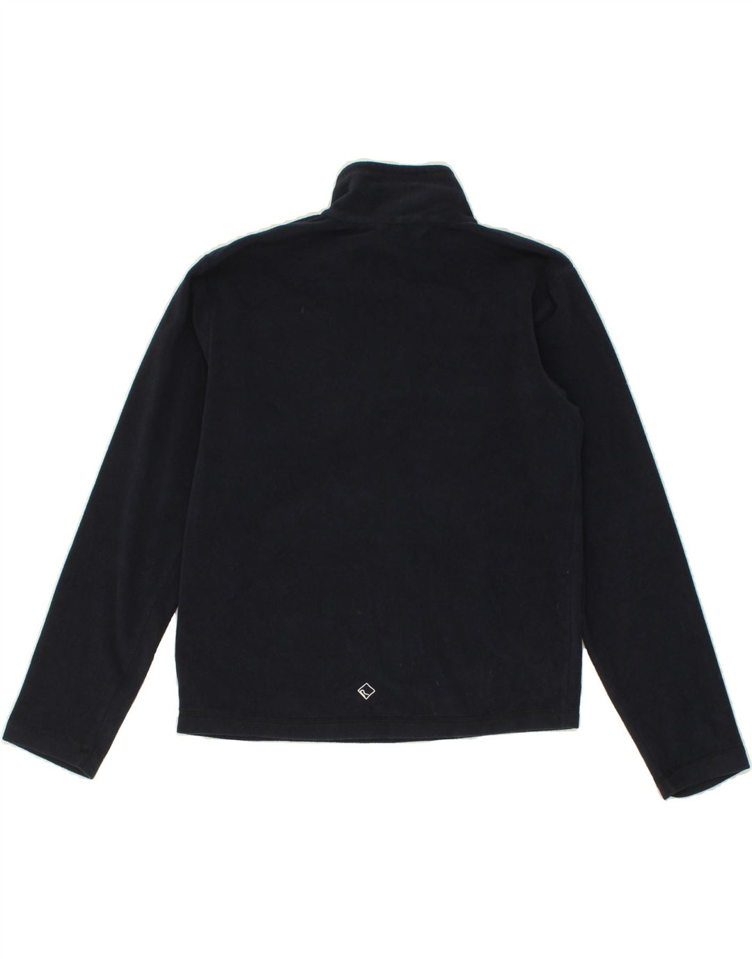 REGATTA Womens Zip Neck Fleece Jumper UK 10 Small Navy Blue Polyester Vintage Regatta and Second-Hand Regatta from Messina Hembry 