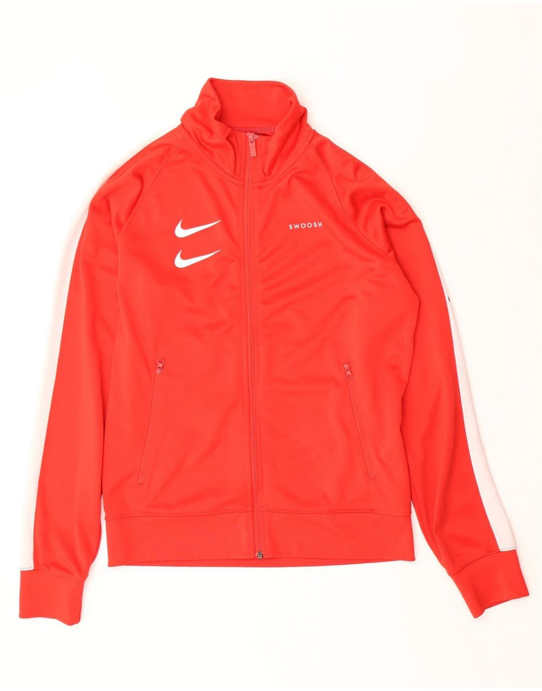 Giacca da ginnastica Nike da uomo con grafica Swoosh, piccola, colore rosso