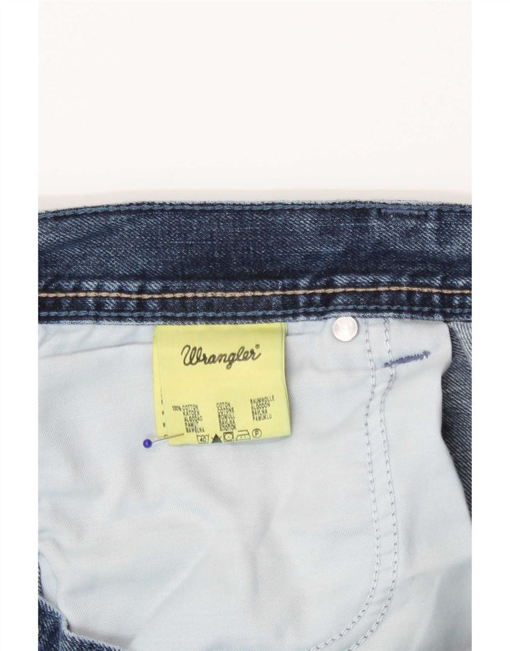 Jeans dritti regolari Wesley da uomo Wrangler W36 L32 cotone blu