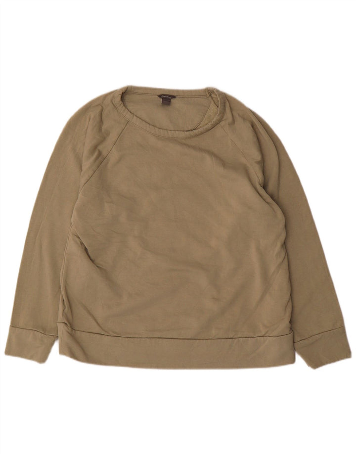 Felpa da donna EDDIE BAUER UK 16 Large Poliestere kaki