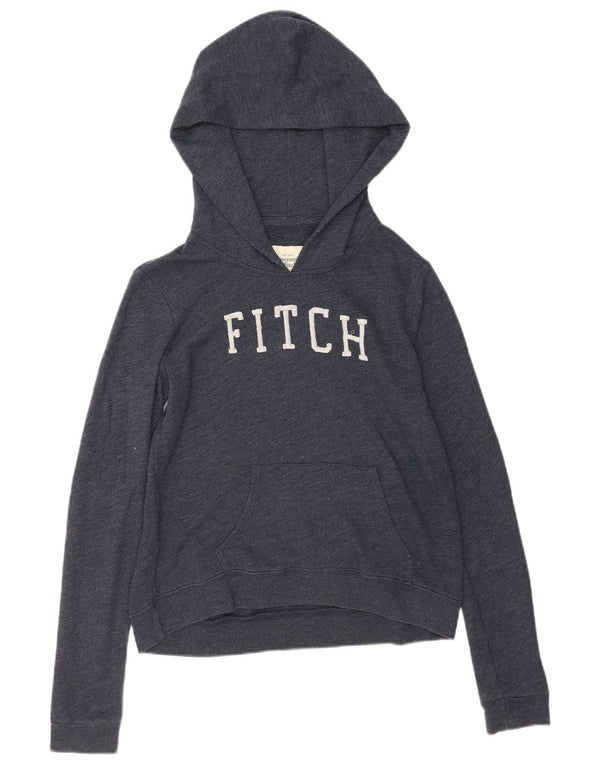 Maglione oversize con cappuccio da donna Abercrombie & Fitch UK 6 XS Blu navy