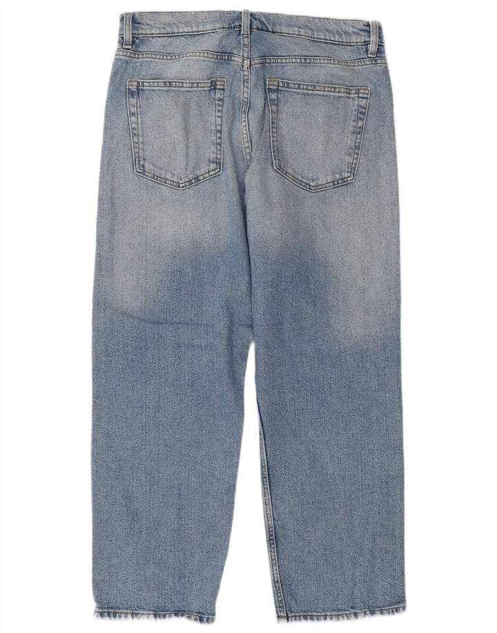 Jeans dritti regolari da donna Marks & Spencer UK 12 medio W30 L25 blu