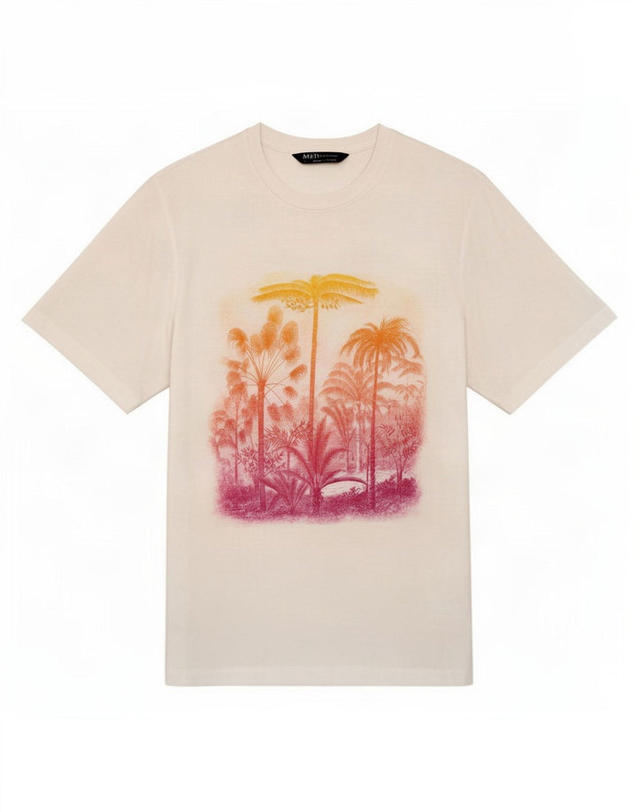 T-shirt grafica da donna Marks & Spencer Top UK 16 grande cotone bianco