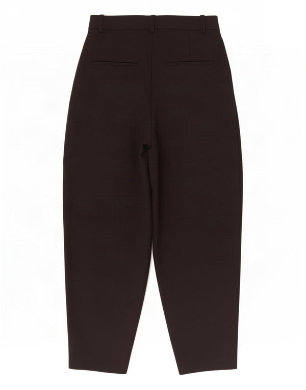Pantaloni cropped a vita alta da donna Zara XS W24 L25 viscosa nera