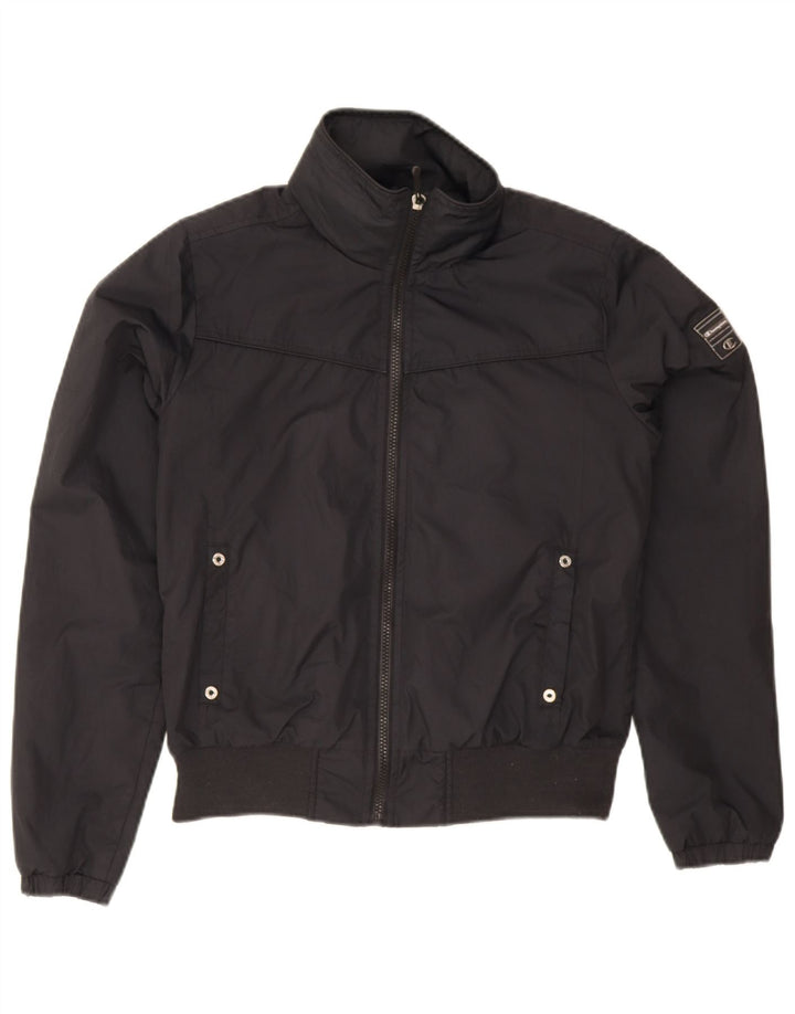 Giubbotto bomber con cappuccio da donna Champion UK 14 medio blu navy