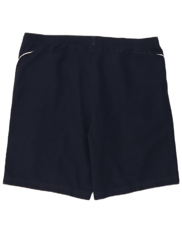 Pantaloncini sportivi Reebok da uomo di grandi dimensioni in poliestere blu navy