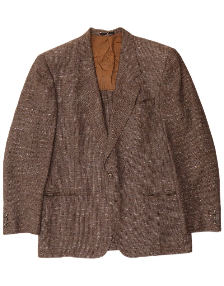Giacca blazer da uomo a 2 bottoni Valentino UK 38 Marrone medio screziato
