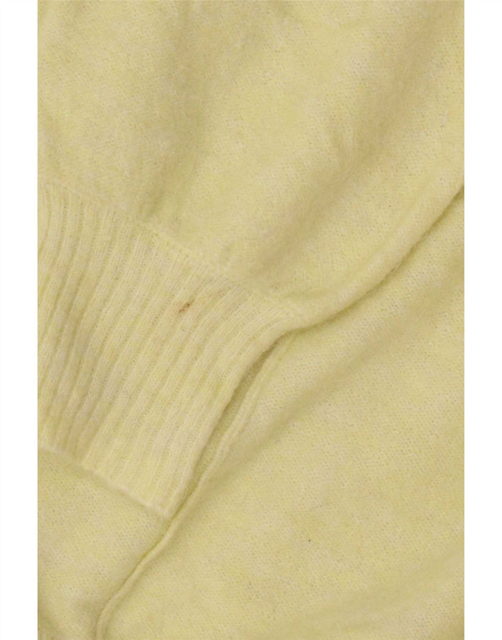 White Stuff Maglione cardigan aperto oversize da donna UK 12 Giallo medio