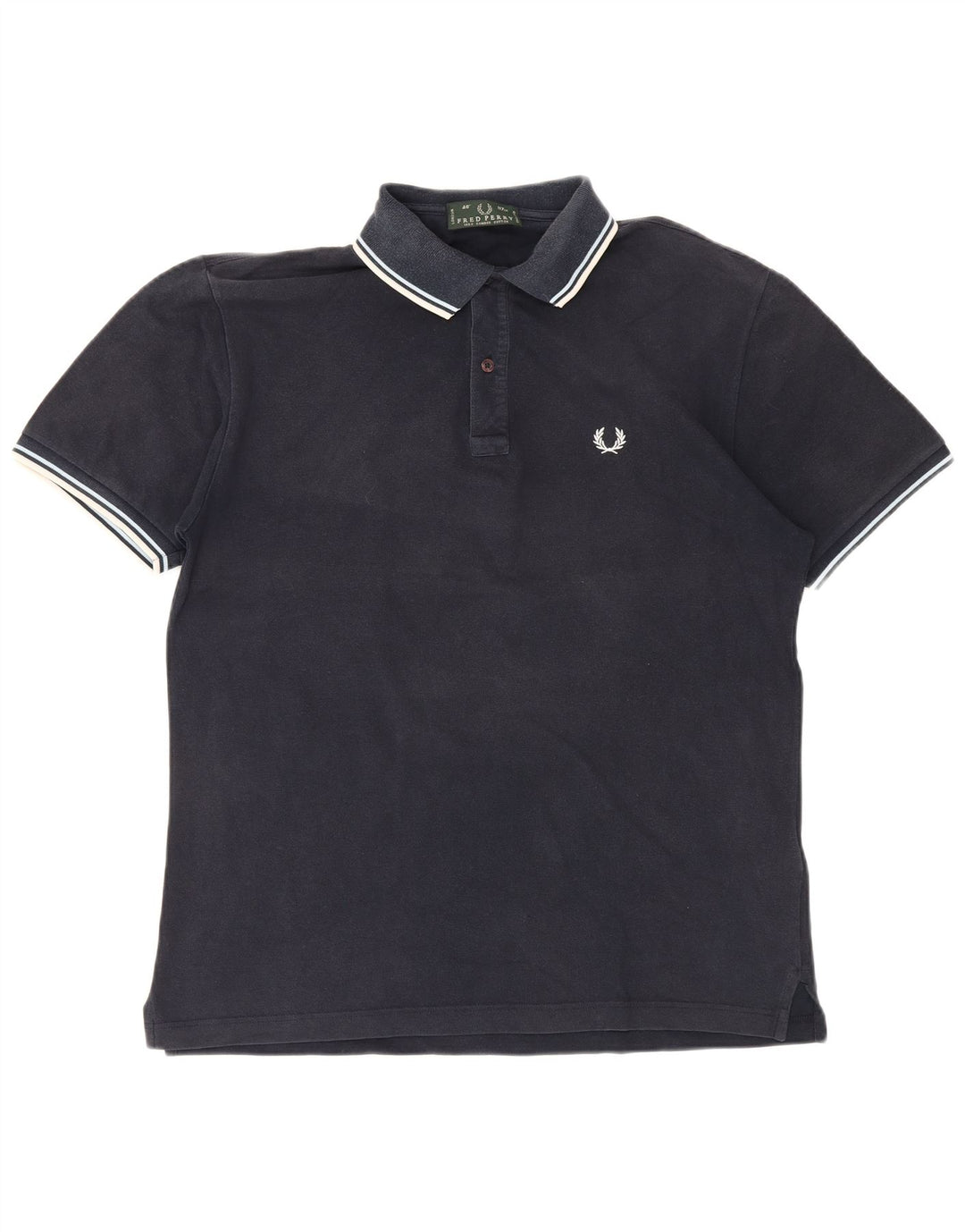 Polo da uomo Fred Perry grande in cotone blu navy