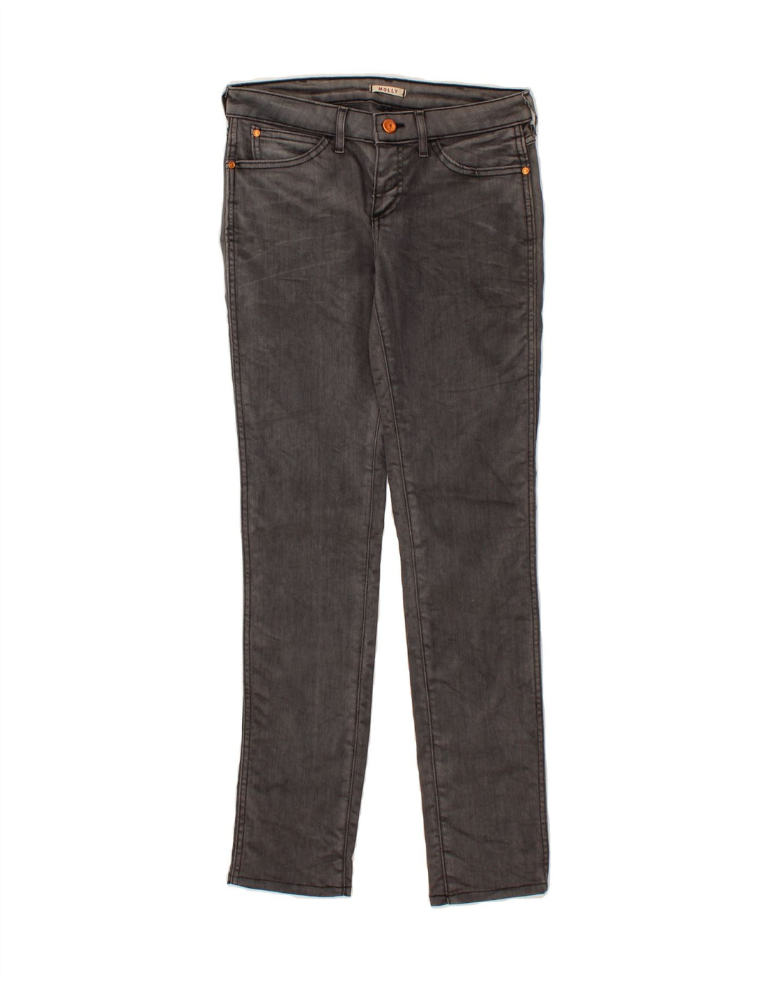 WRANGLER Womens Molly Slim Jeans W28 L32  Grey Cotton Vintage Wrangler and Second-Hand Wrangler from Messina Hembry 