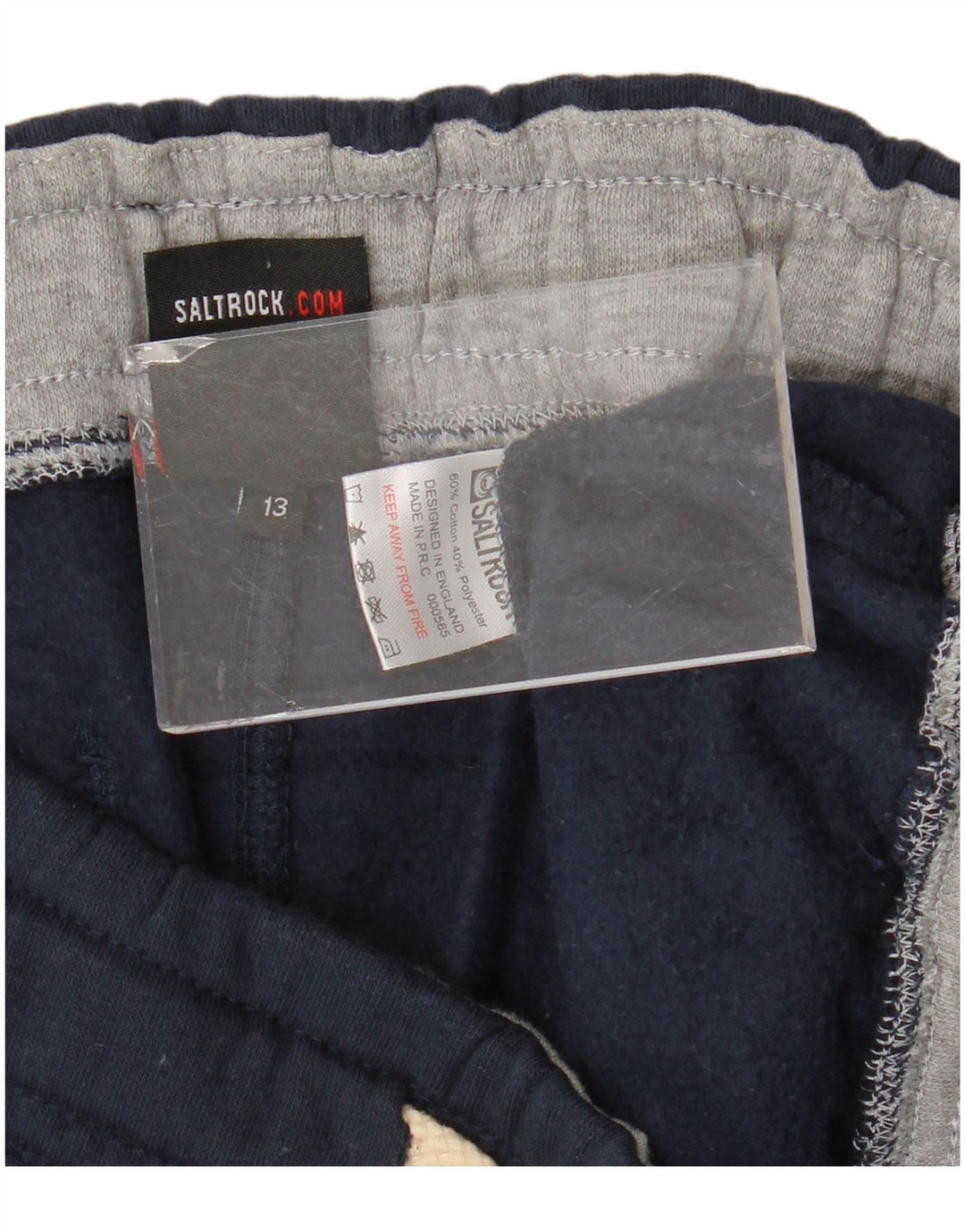 Pantaloni da tuta con grafica SALTROCK per ragazzi 12-13 anni in cotone blu navy