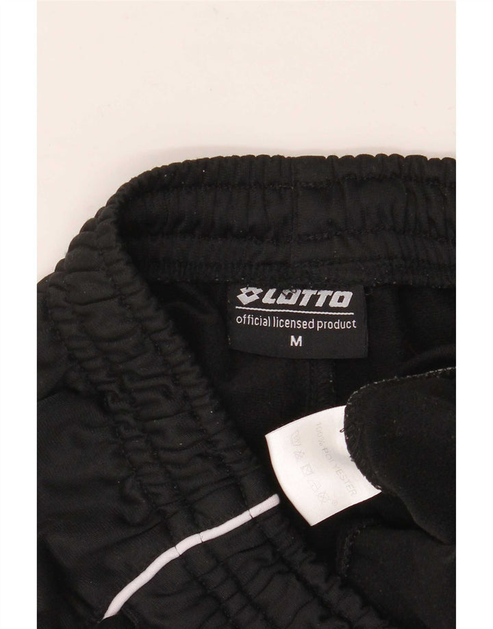 Pantaloni da tuta da uomo Lotto Joggers medio poliestere nero