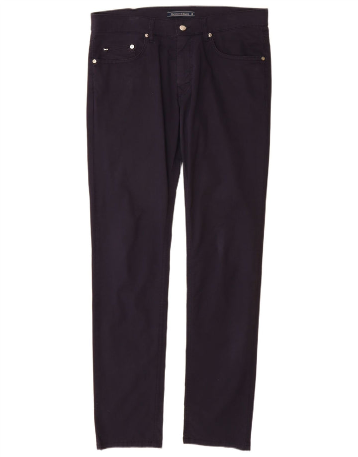 Pantaloni casual slim da uomo Harmont & Blaine IT 48 medio W32 L33 blu navy
