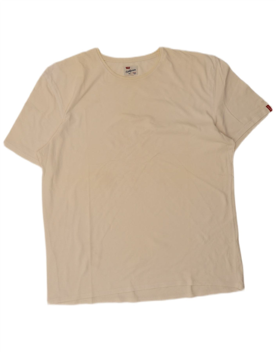 T-shirt da uomo Levi's Top 3XL in cotone bianco sporco