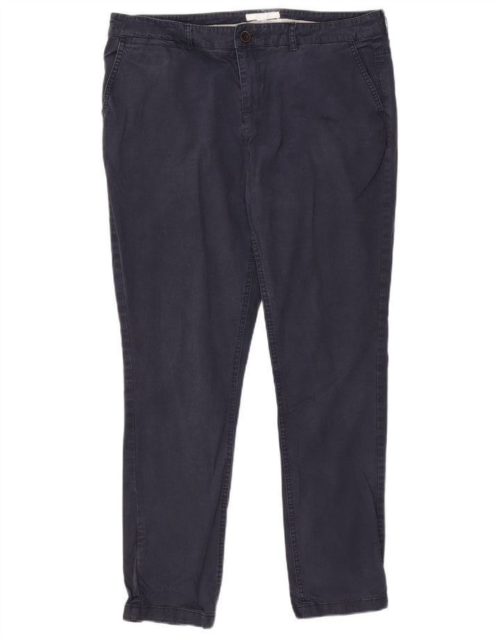 Pantaloni chino slim da uomo White Stuff UK 14 Large W37 L28 Cotone blu navy