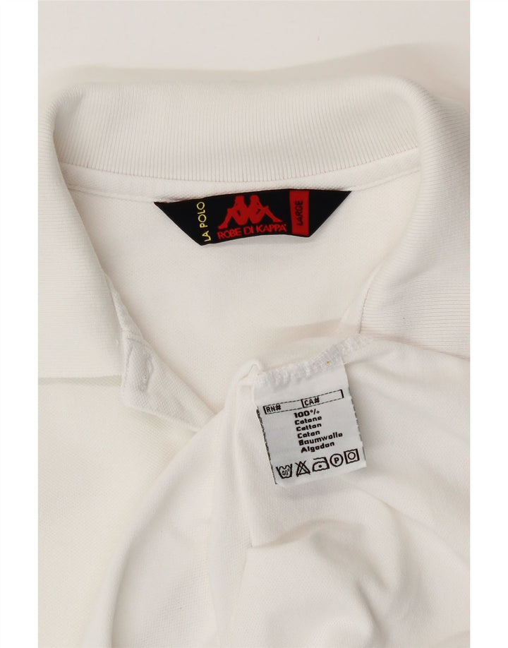 Polo da donna KAPPA UK 14 grande cotone bianco