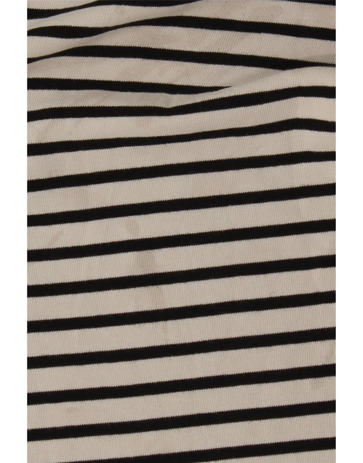 Top Zara da donna a maniche lunghe UK 10 Small White Striped