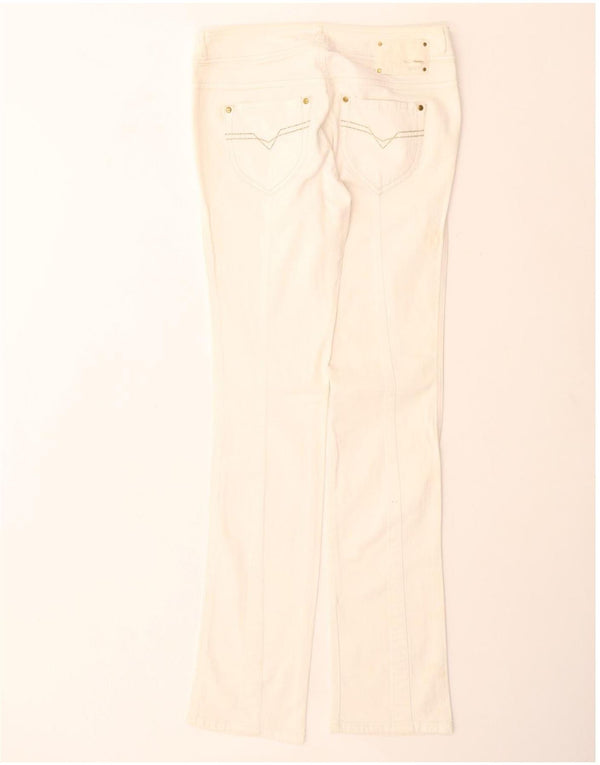 Jeans dritti Rokket da donna DIESEL W29 L34 cotone bianco