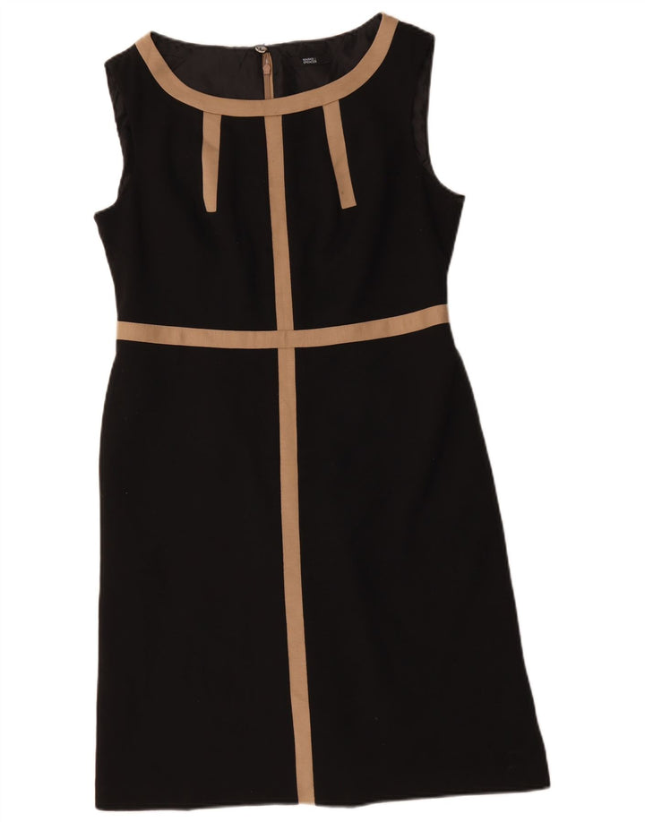 Abito tubino senza maniche Marks & Spencer da donna UK 14 medio nero a righe