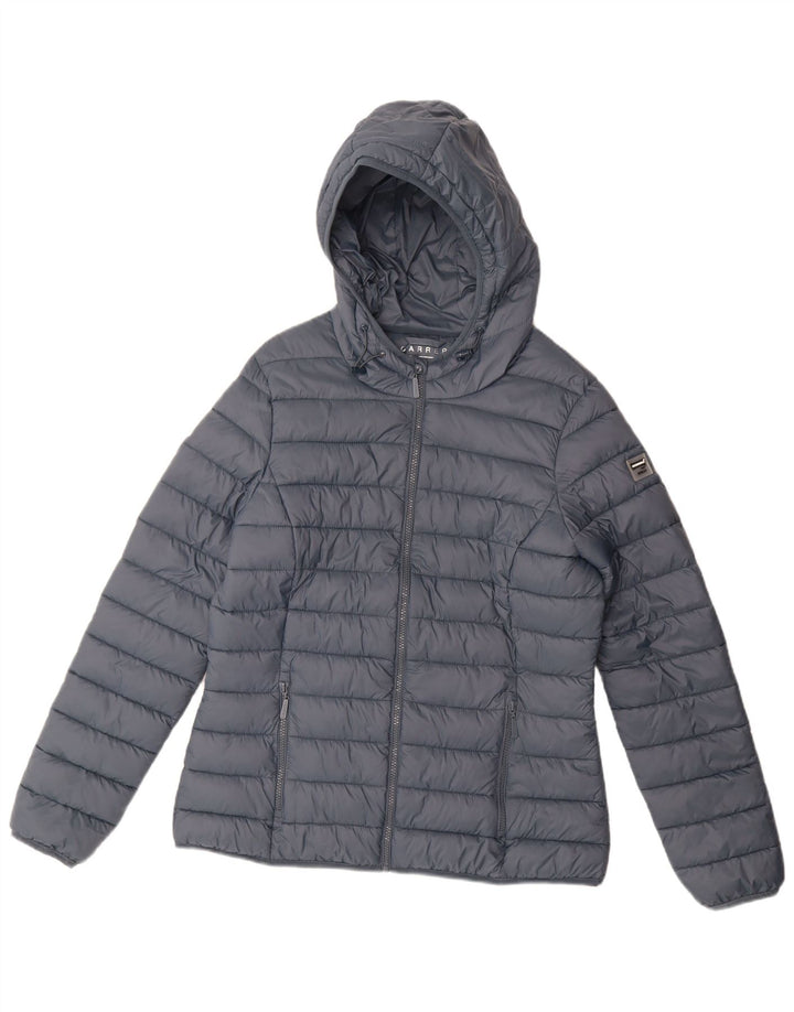 Giacca imbottita con cappuccio da donna Carrera UK 16 Large Blu in poliammide