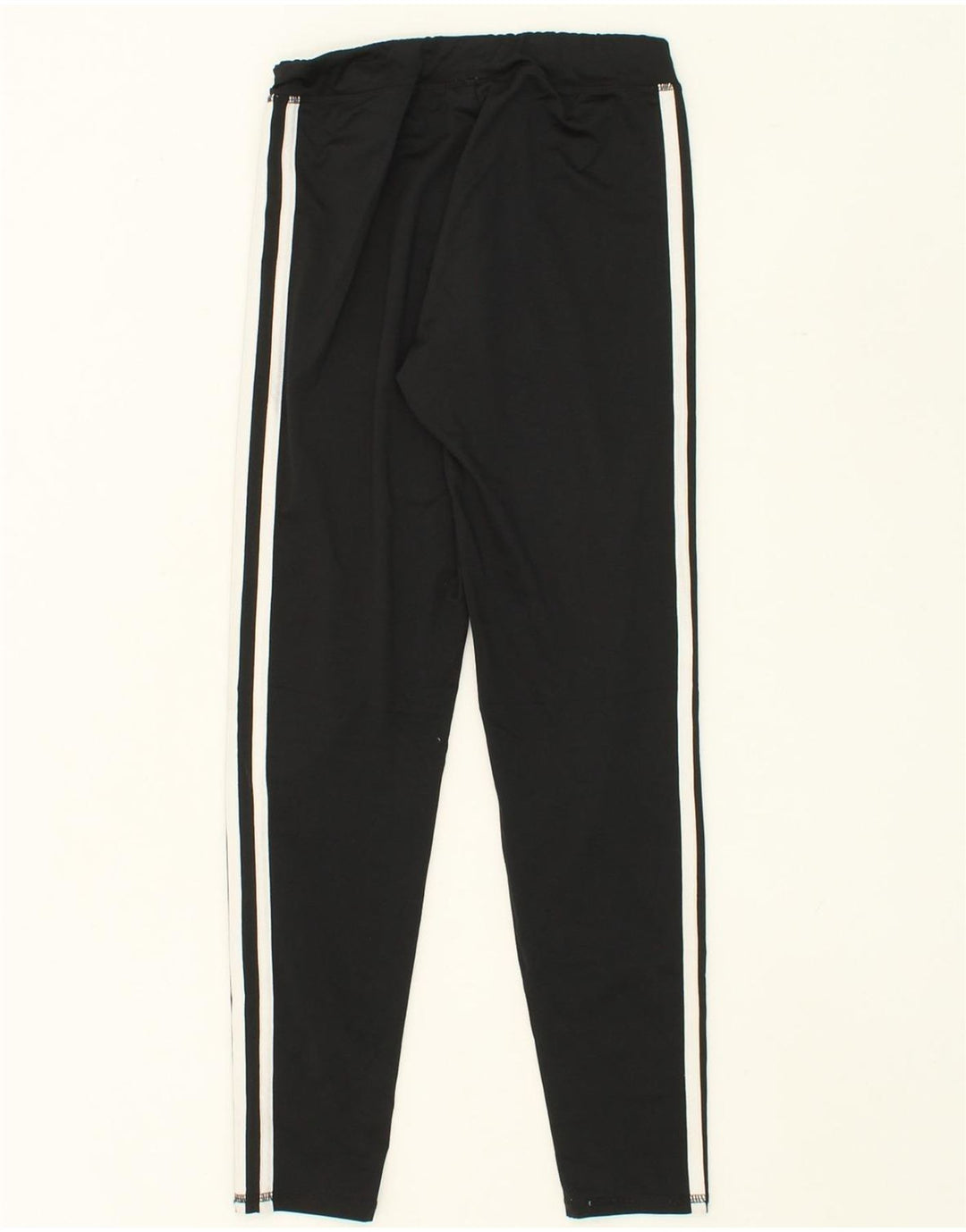 ADIDAS Girls Leggings 13-14 Years Large Black Polyester Vintage Adidas and Second-Hand Adidas from Messina Hembry 